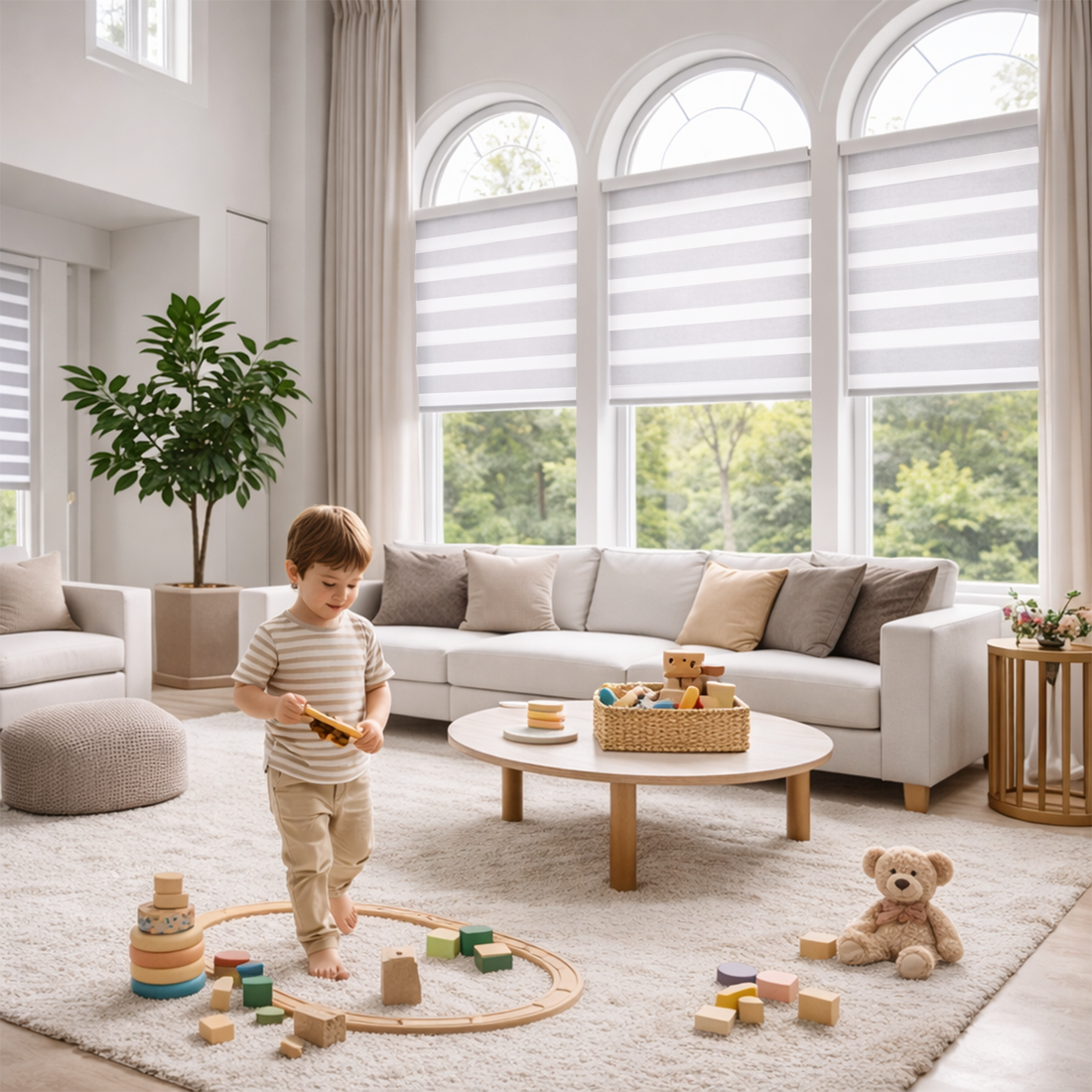 Soft Curve Blinds - Light Filtering